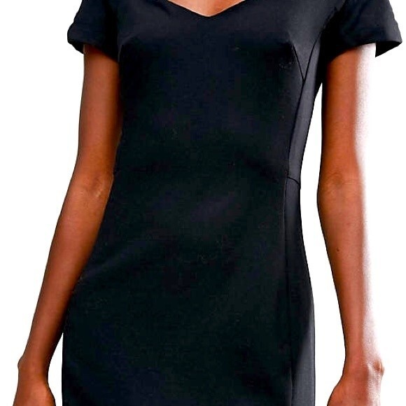 LAFAYETTE 148 NEW YORK BLACK WOOL DRESS WOMEN'S SIZE 2 CLASSIC LBD - Picture 1 of 8